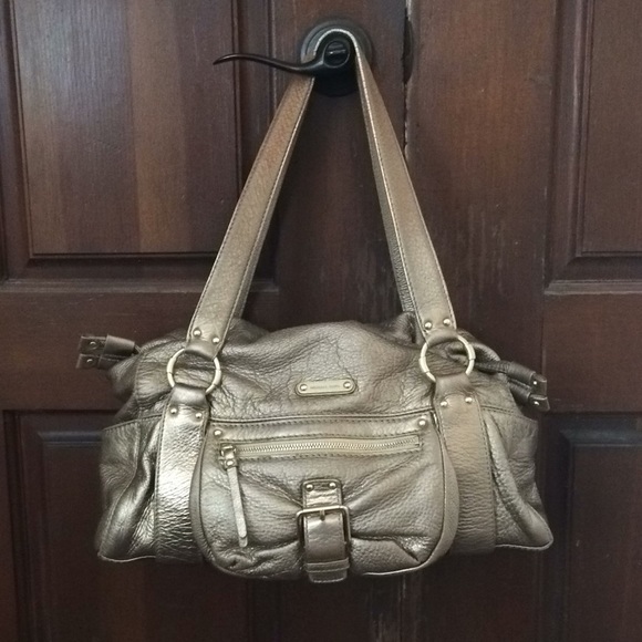 Michael Kors Metallic Gold Leather Purse - Picture 8 of 8